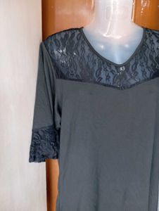Elegant Black Lace Top