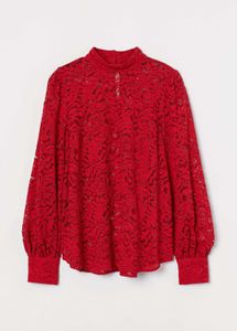 H&M Floral  Mock Neck Top