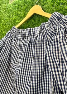 Off Shoulder Check Top