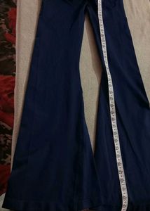 SAVANA Gathered Flare Leg Pants/Leggings