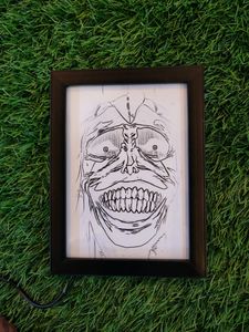 God Statue Solo Leveling Led Backlit Photo Frame
