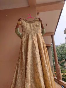 2 Embroidered Gowns Free Earring Under 600