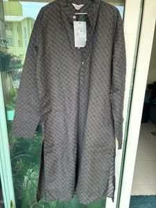 Embroidered Black Kurta With Tags