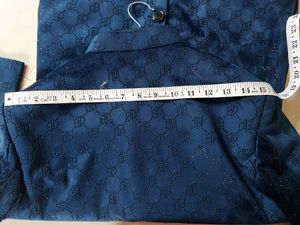 Navy Blue Studded Sherwani Suit With Patiala Pant