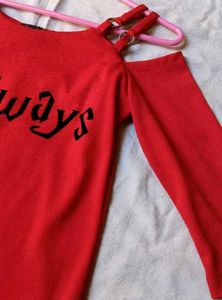 Red &#39;Always&#39; Top