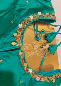 New Padded Sea Morpankhi CLR Blouse