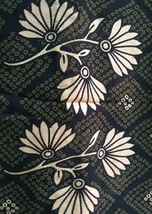 Black Printed Saree