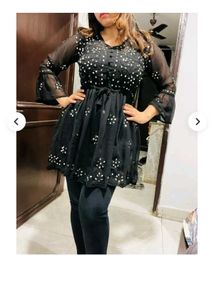 Black Embellished Top