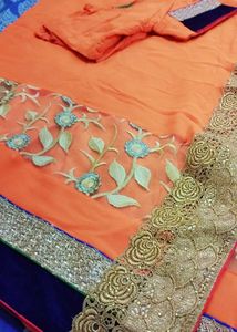 🧡 Net Georgette Saree