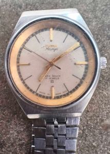hmt maurya manual winding watch 17 jewels