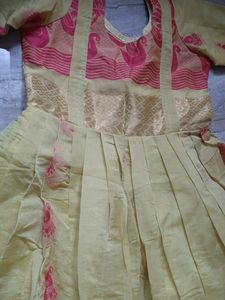 Party Wear Maternity Feeding Kurti Umbrella Cut