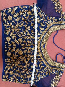 1-TimeUsed NavyBlue Blouse &amp; Dupatta For Lehenga
