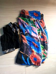 Floral Print Saree(new)