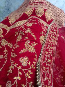 Red Embroidered Lehenga Choli