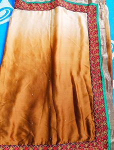 Elegant Embroidered Saree Set