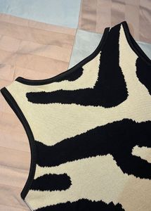 Zebra Print Short Dress