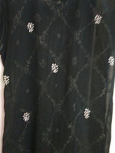 Hot Black hand Embroidered Beach Dress /Top