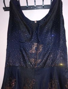 Elegant Navy Blue Ethnic Gown