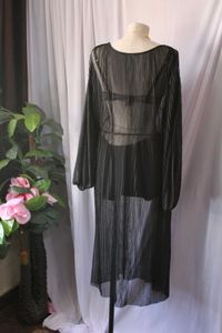 Zara Sheer Black Dress Without Belt