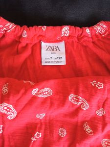 Zara Cotton Top For Summers In Great Condition