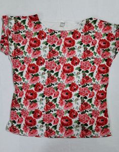 Rose Printed Top