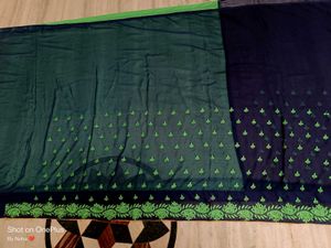 🇳🇿💫❤️ Elegant Green &amp; Neavy Blue Saree