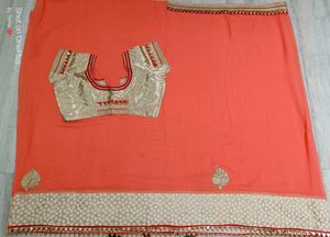 🇳🇿💫❤️ Elegant Coral Saree