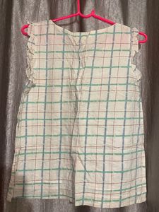 Plaid Ruffle Sleeveless Top