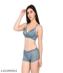Non Padded Bra And Panty Set For Women