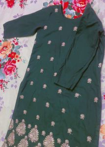 Green Paisley Embroidered Tunic