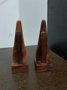 Combo of 2 Wooden Head Sculptures