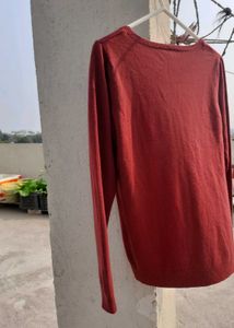 Fig Maroon Sweatshirt For Women