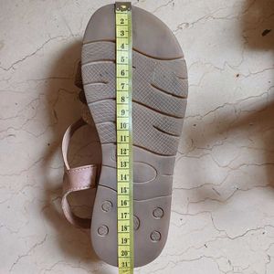 Shimmery Antique Copper Color Sandals For Kid