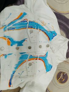 Unique Painted Denim Jacket