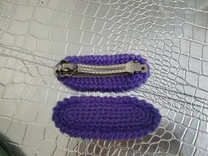 #handmade #crochet #hairclips #2pieceset