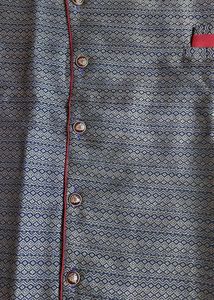 Kurta Pajama Floral Neheru Jacket