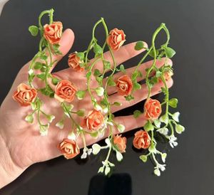Miniature Orange Rose Bunches 🧡
