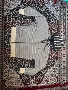 Striped Zip-Up Hoodie