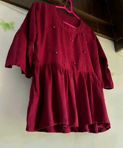 Burgundy Empire Top