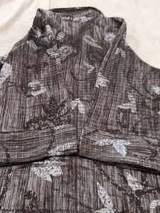 Patterned Button-Down Shirt