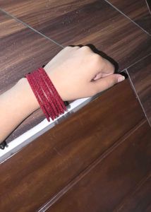 Red Glitter Bangles size 2&#34;8 inch