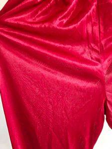 Red Velvet &amp; Lace Pajama Set