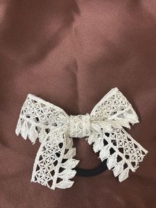 Lace Bow Hair Tie Handmade