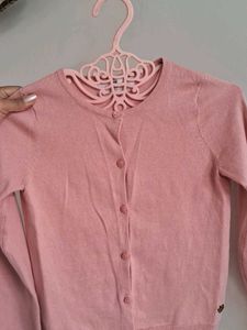 H&amp;M Cotton Button Down Sweater For Girls