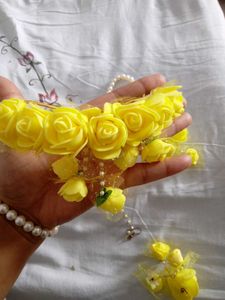Floral Haldi Jewelry Set