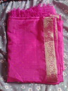 Solid Border Saree