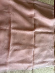 Raw mango peach Chanderi saree