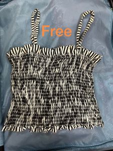 White Shorts With Free Top