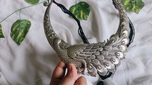 Royal Heritage Peacock German Silver Necklace Set