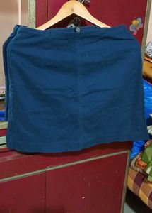 Navy Blue Mini Skirt